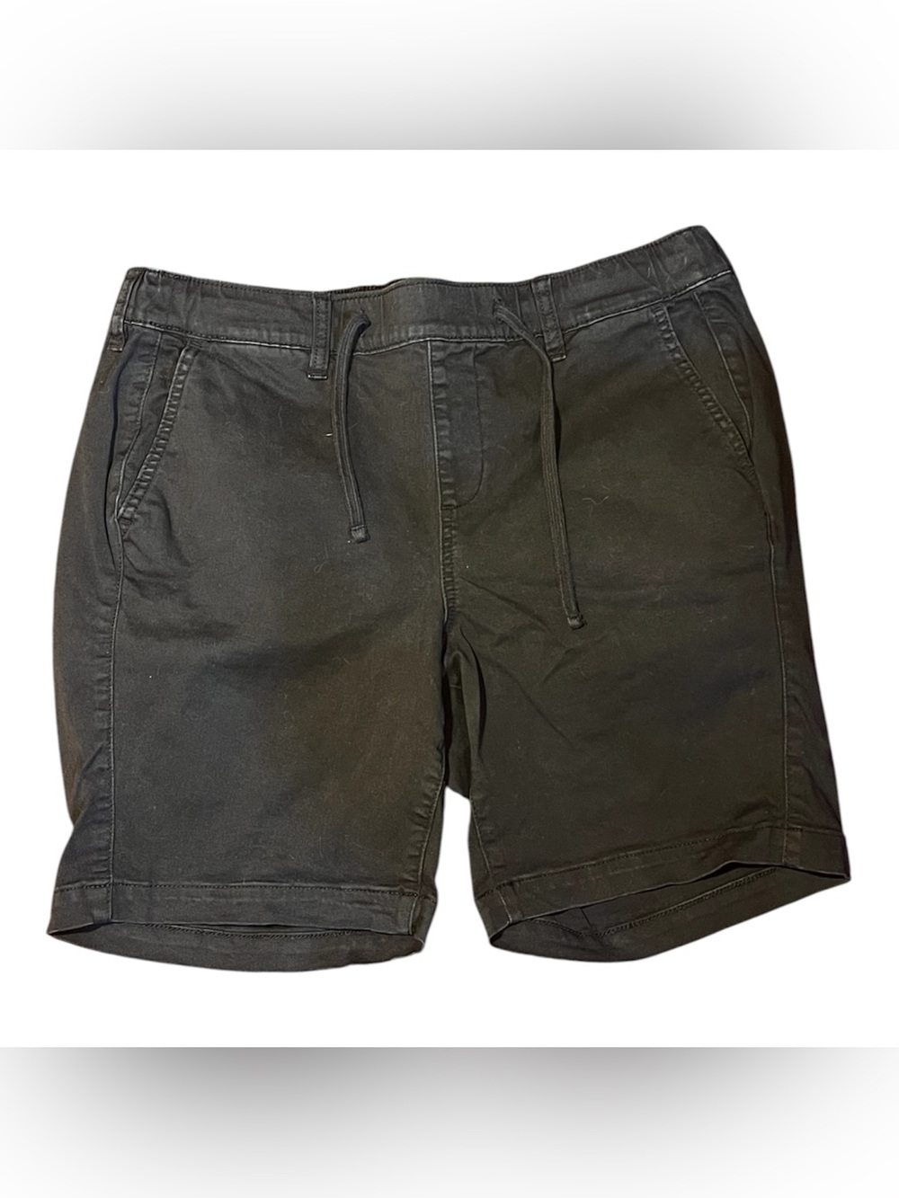 torrid Black Flat Front Drawstring Shorts